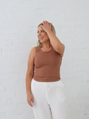 Mila Tank- Caramel