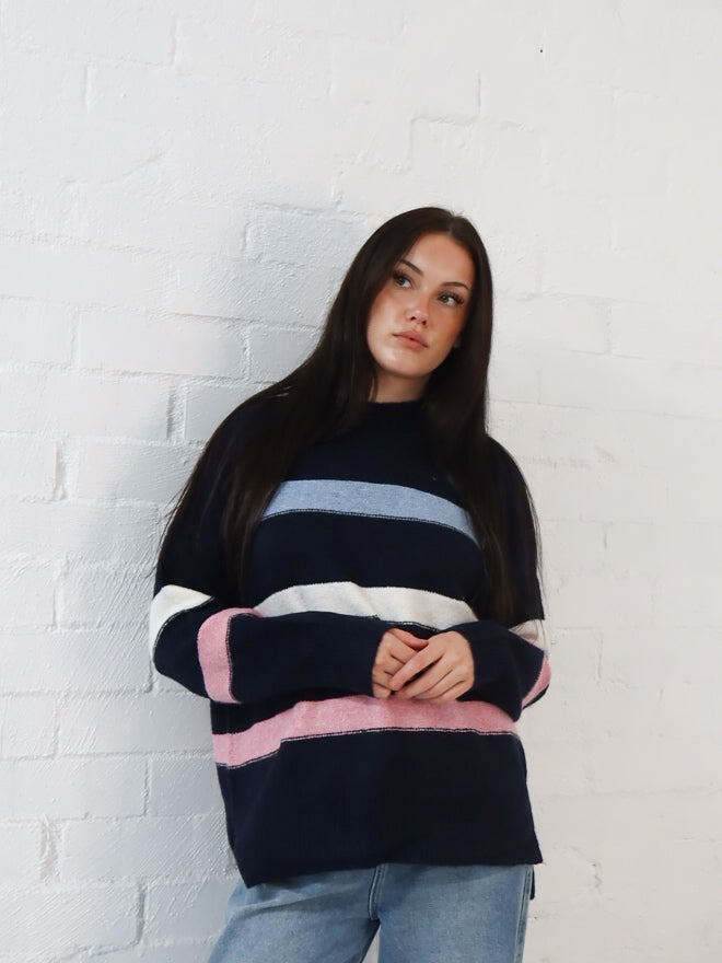 Adeline Knit- Navy