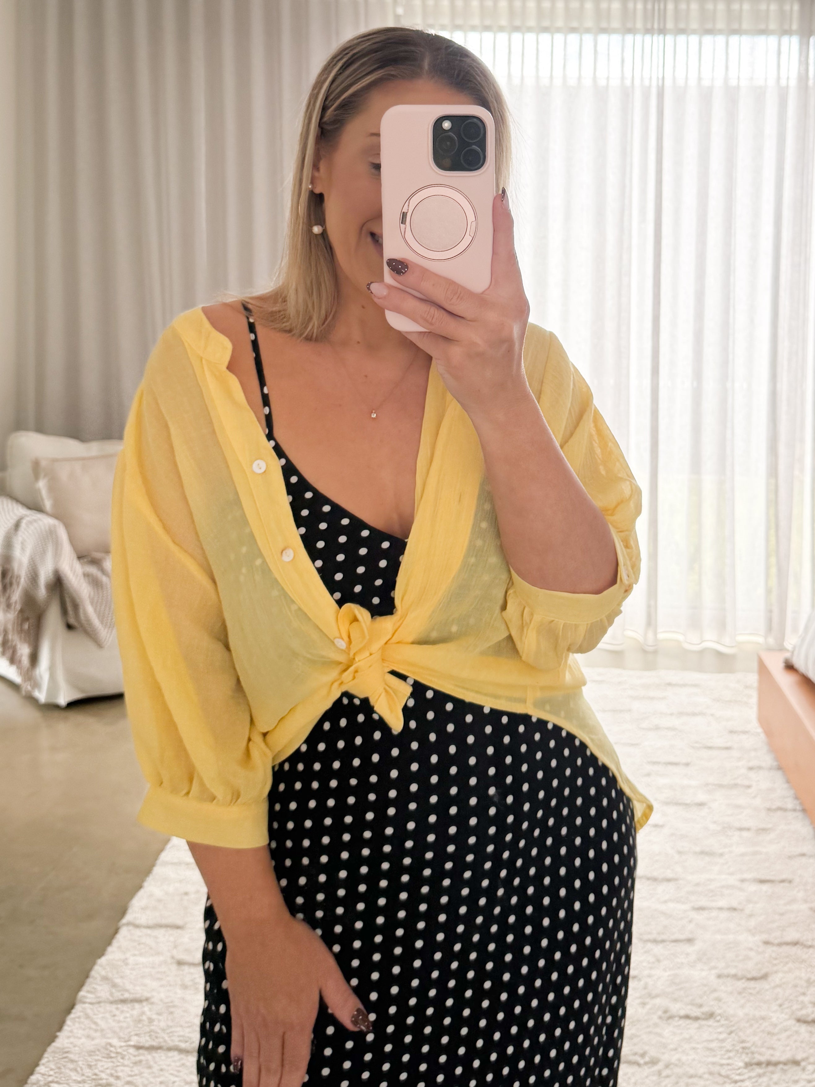 Mimi Blouse - Sunflower Lemon