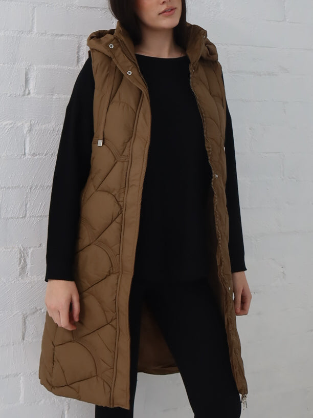 Miranda Longline Vest- Bronze