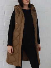 Miranda Longline Vest- Bronze