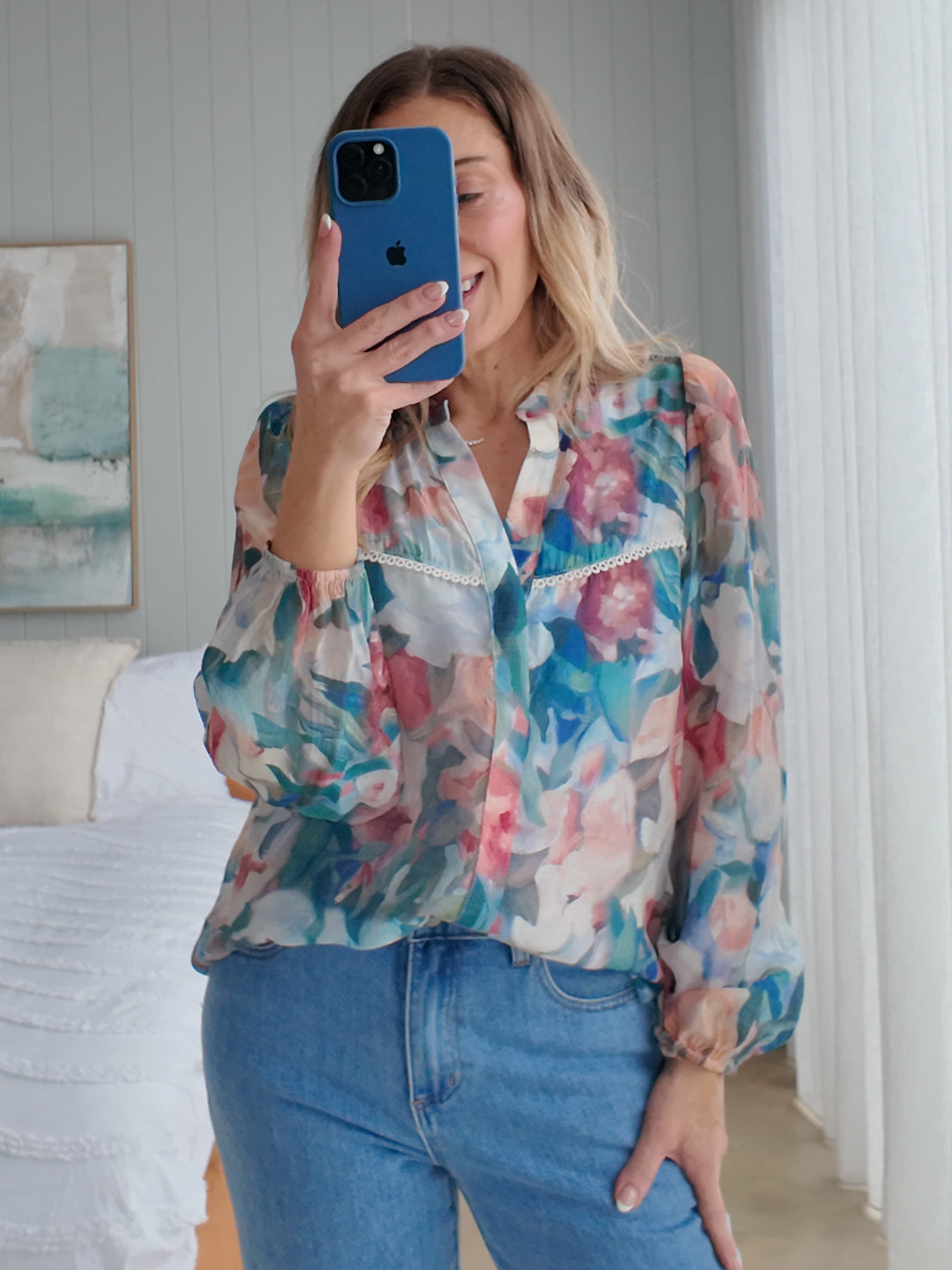 Meadow Shirt- Blue/Green