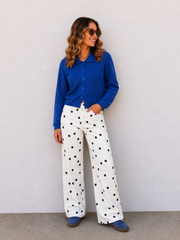 Esme Knit Top- Cobalt