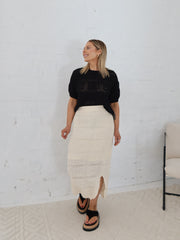 Radiance Crochet Skirt - Vanilla
