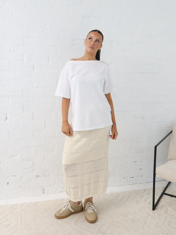 Radiance Crochet Skirt - Vanilla