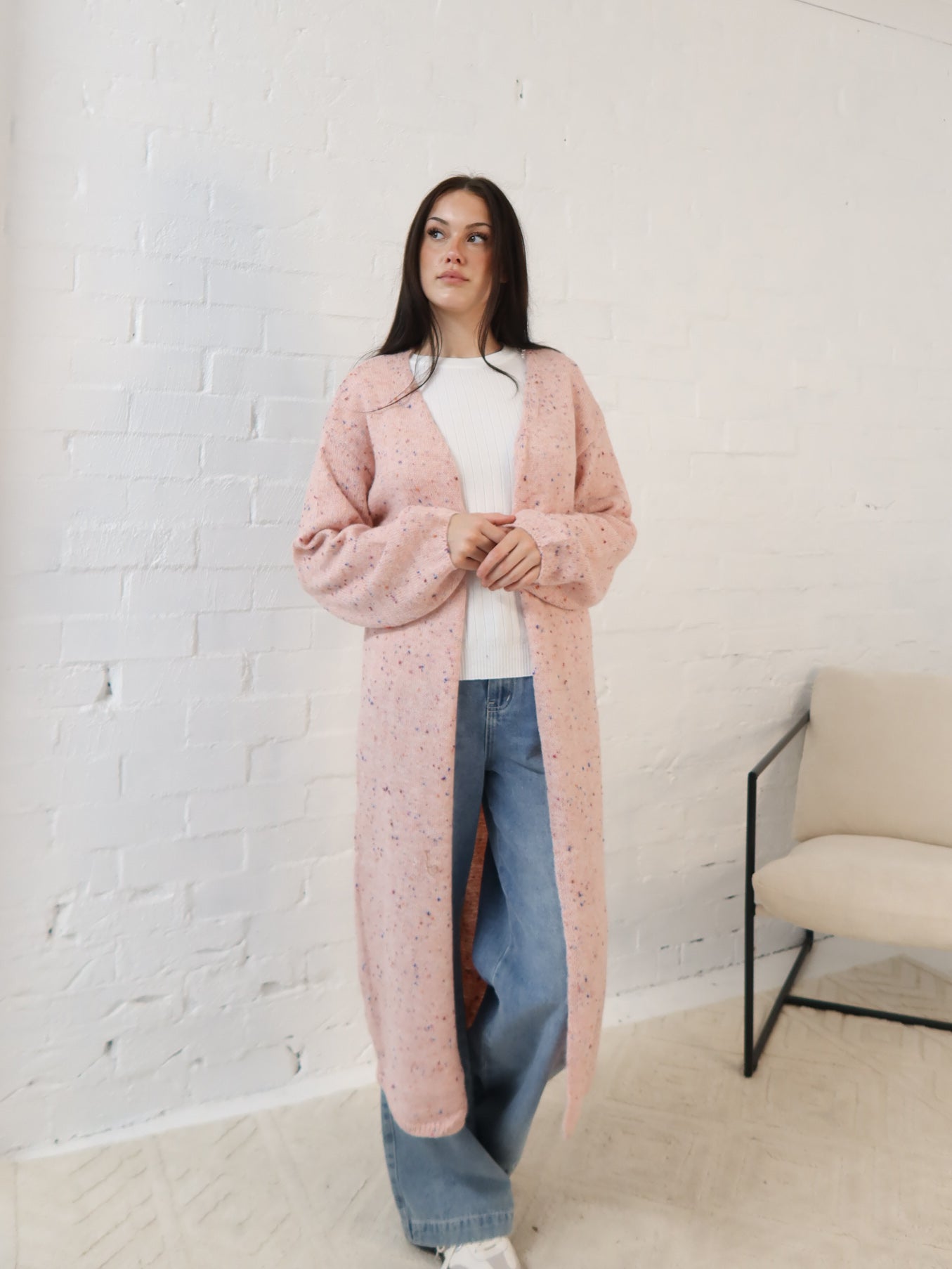 Bonnie Cardigan- Pink Speck