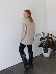 Yolanda Knit - Mocha Fleck