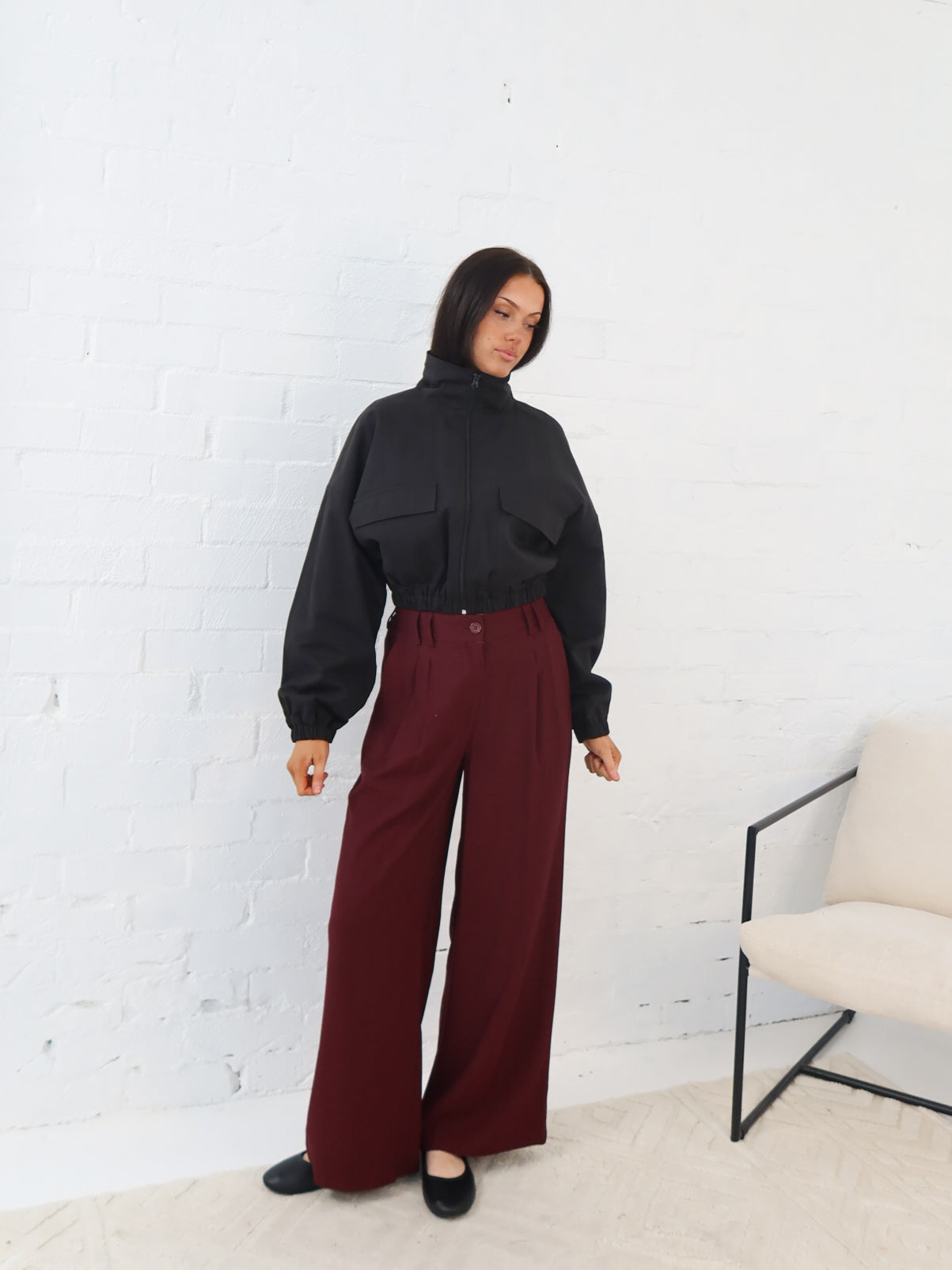 Lain Pants - Burgundy
