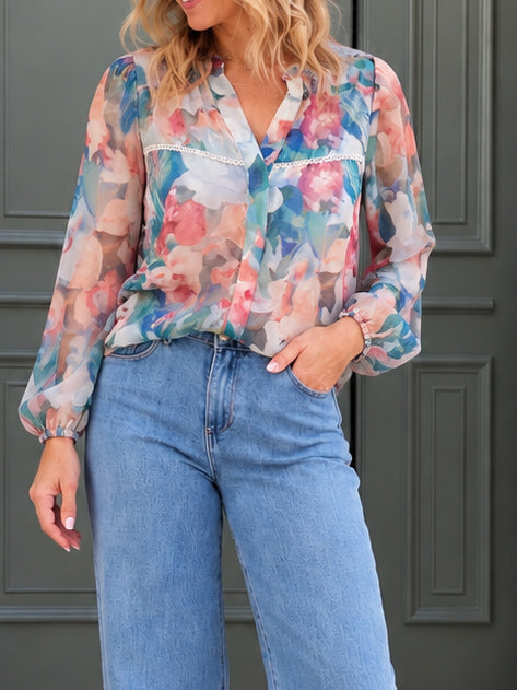 Meadow Shirt- Blue/Green