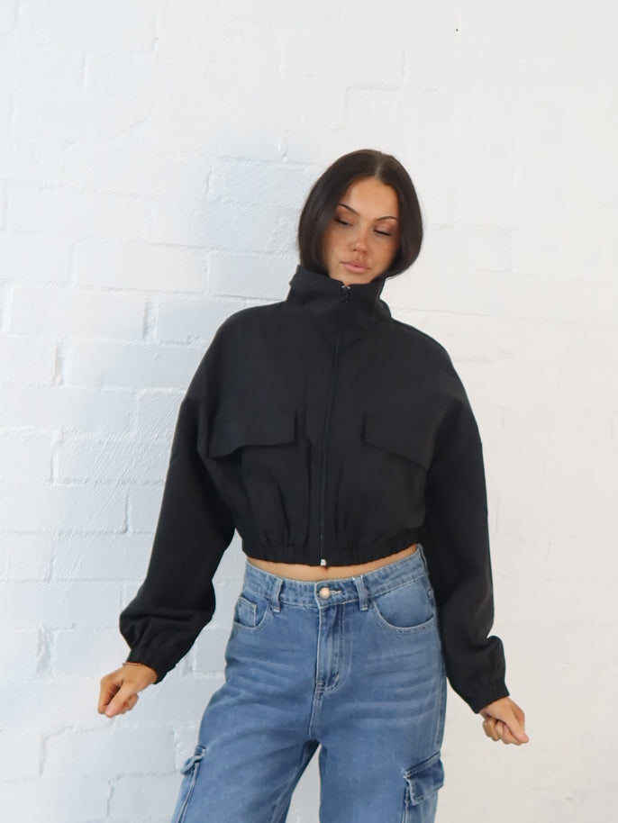 Shasta Bomber Jacket- Black