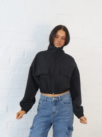 Shasta Bomber Jacket- Black