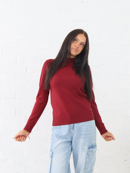 Jayde Knit- Burgundy