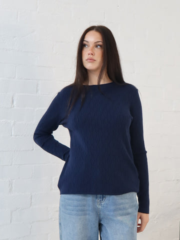 Iris Knit- Navy