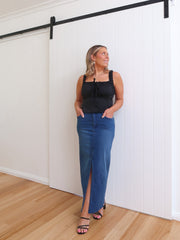 Ramsay Skirt - Dark Blue