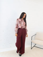Lain Pants - Burgundy
