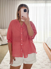 Mimi Blouse - Strawberry