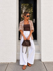 Plait Shirt- Mocha