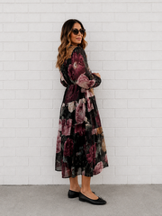 Bloom Dress- Black Floral