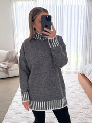 Felicity Knit - Black Fleck