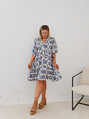 Astrid Dress- Blue