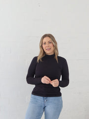 Wilder Long Sleeve Top - Navy