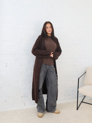 Bonnie Cardigan- Chocolate Speck