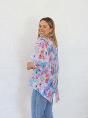 Mimi Blouse - Blue Floral