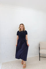 Isla Dress- Navy