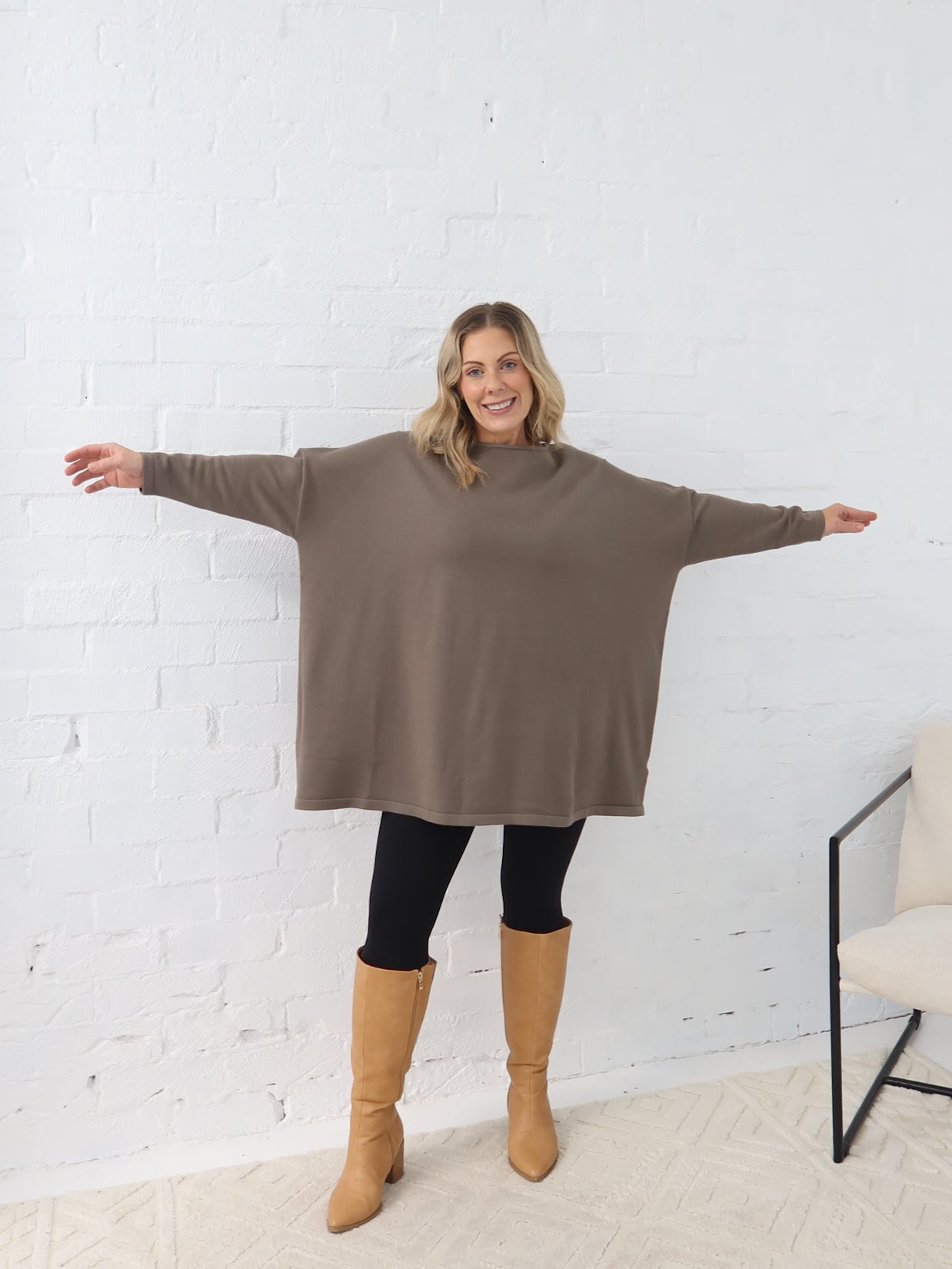 Avery Knit - Khaki