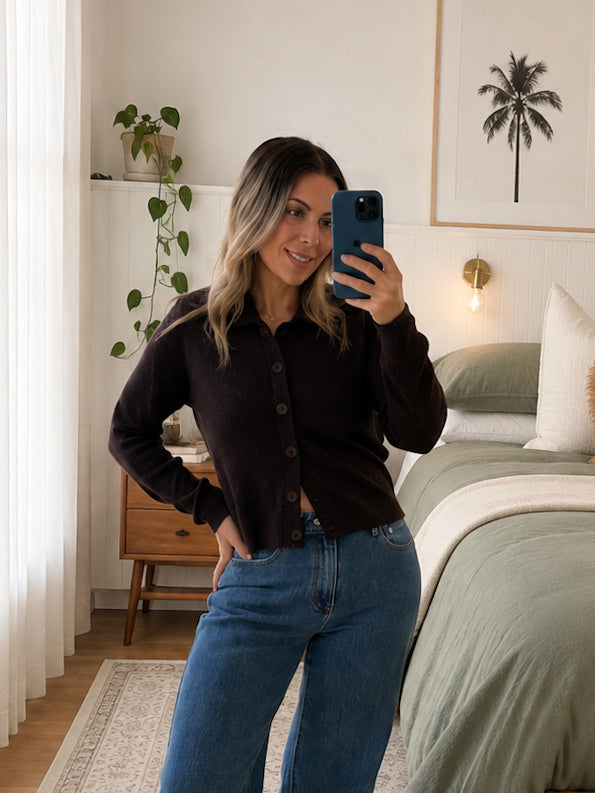 Esme Knit Top- Chocolate
