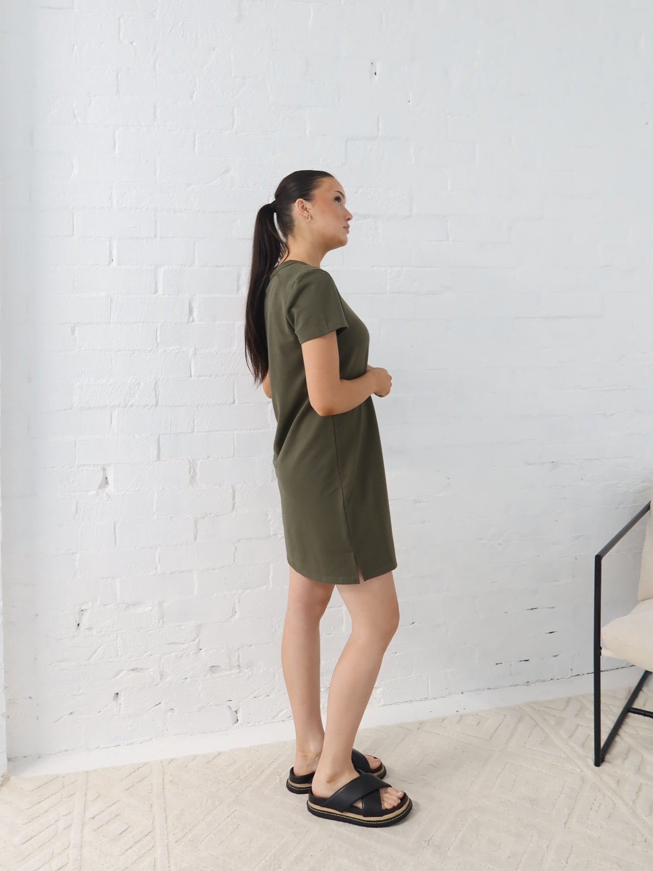Ultimate School Run Dress- Khaki