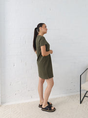 Ultimate School Run Dress- Khaki
