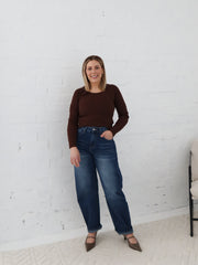 Selma Knit Top - Chocolate