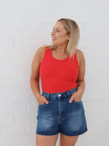 Jude Denim Short- Dark Blue