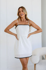 Lily Dress - White/Black