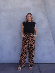 Roxy Pants - Dark Leopard