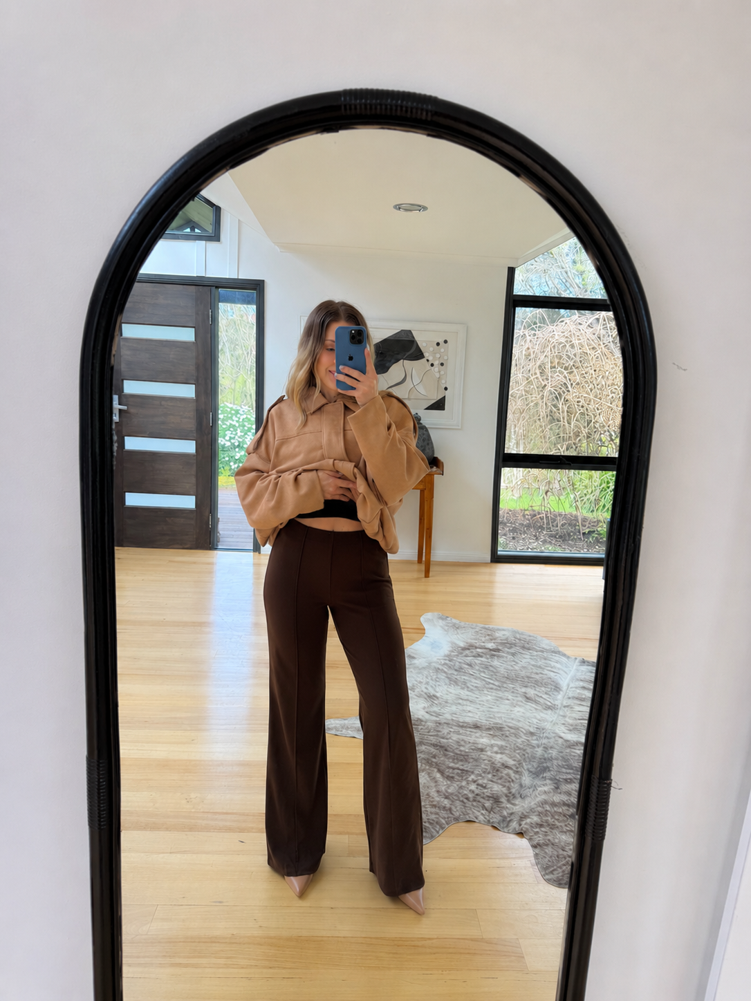 Fletcher Pintuck Pant- Chocolate