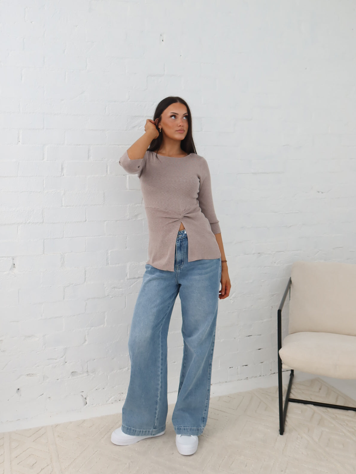 Ailani Knit Top - Mocha