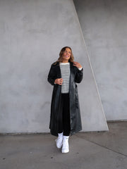 Tyra Trench Coat - Black