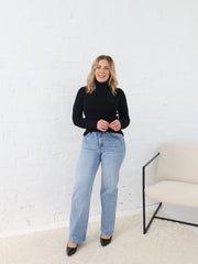 Angelique Turtleneck Knit- Black