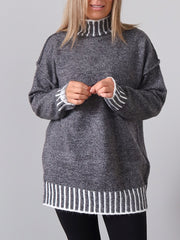 Felicity Knit - Black Fleck
