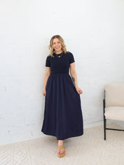 Isla Dress- Navy