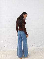 Selma Knit Top - Chocolate