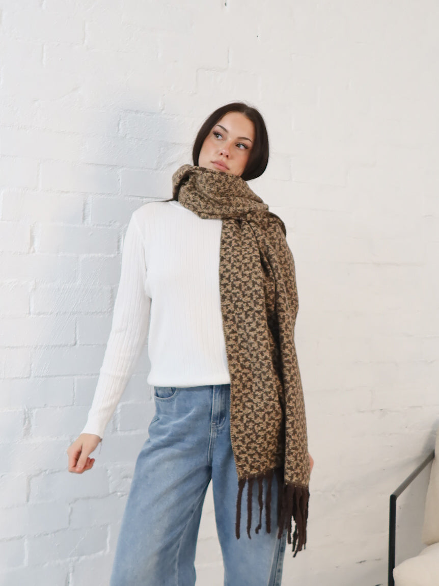 Marlie Scarf- Chocolate