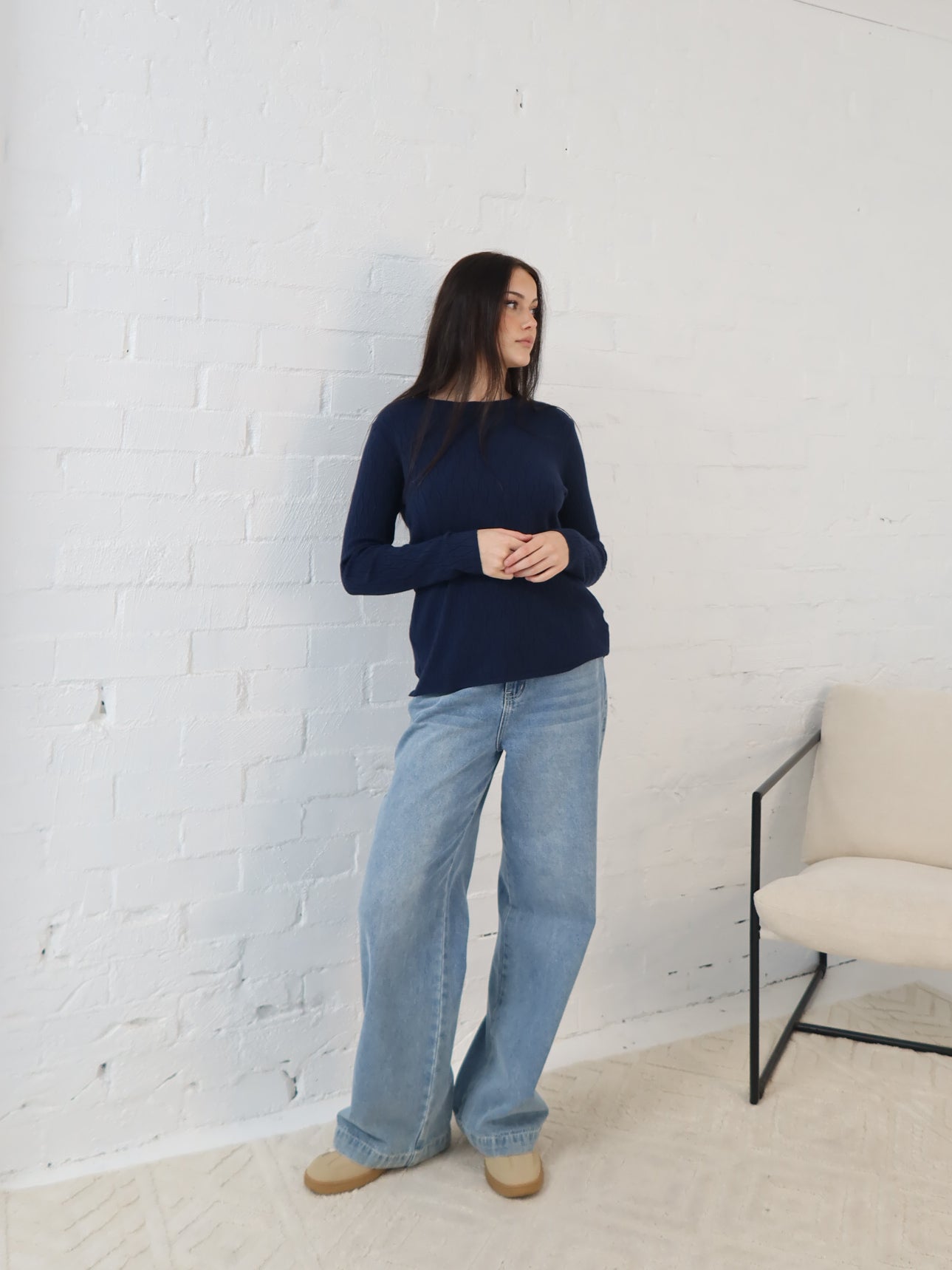 Iris Knit- Navy