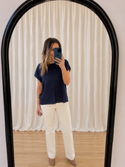 Mariah Knit Top - Indigo