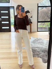 Crew Jeans- Cream