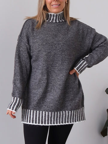 Felicity Knit - Black Fleck