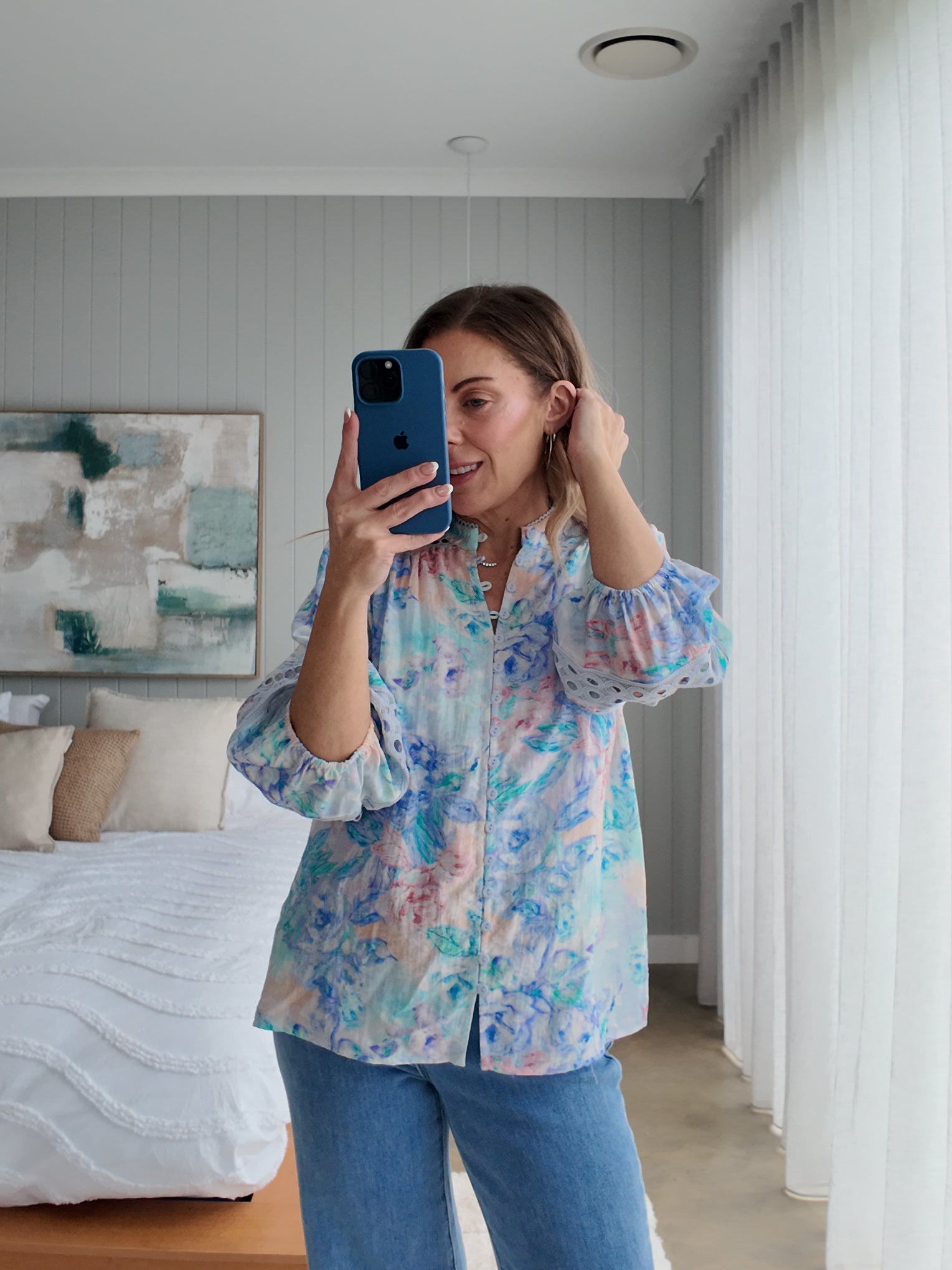 Eden Shirt- Pastel Blue