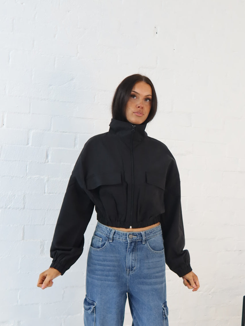Shasta Bomber Jacket- Black